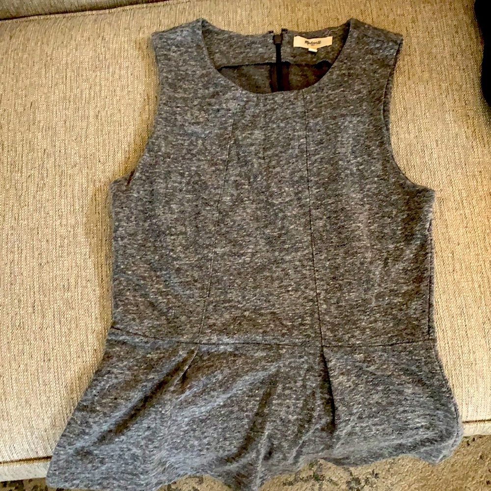 Maxwell peplum grey shirt